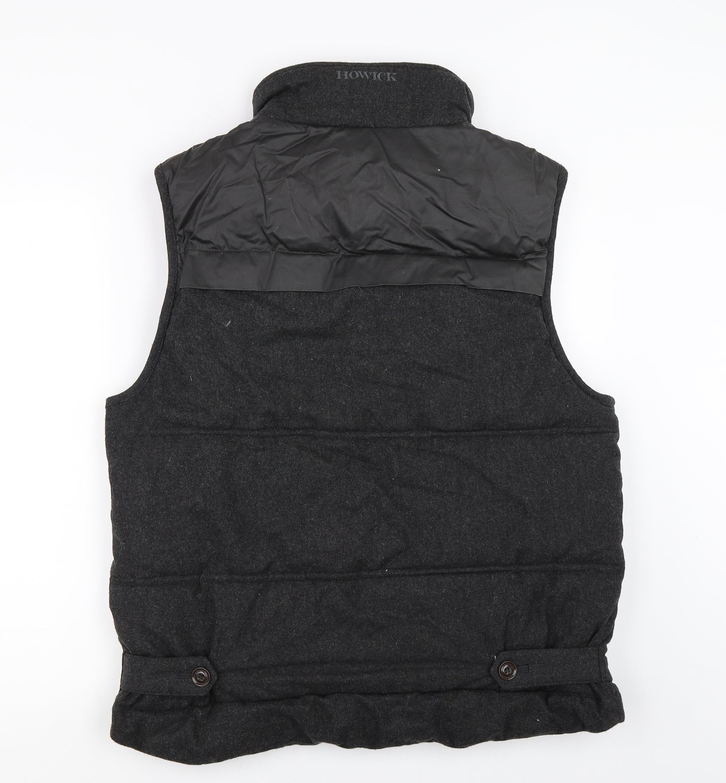 Howick Tailored Mens Grey   Gilet Waistcoat Size M