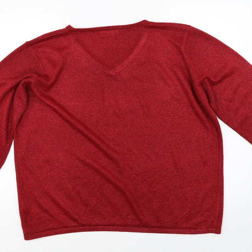 Bonmarché Womens Red    Jumper Size L