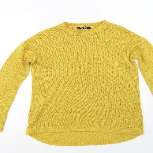 Select Womens Yellow   Pullover Jumper Size M