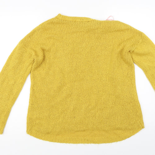 Select Womens Yellow   Pullover Jumper Size M