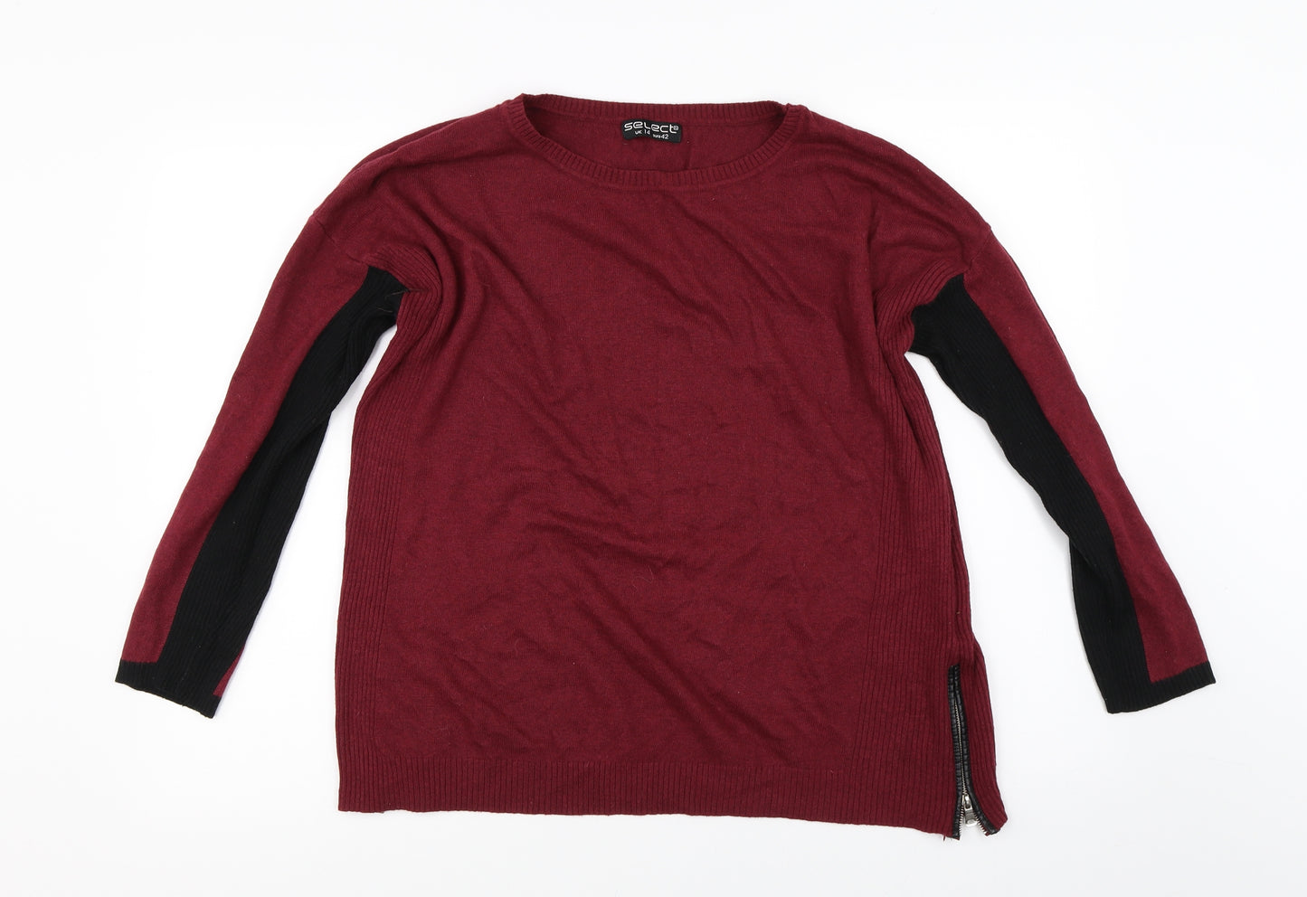 Select Womens Red   Pullover Jumper Size 14