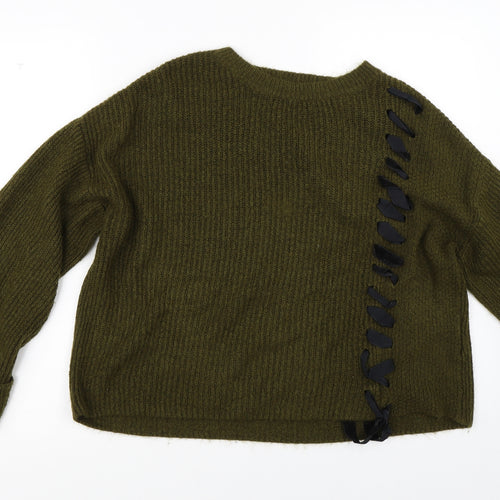 Topshop Womens Green   Pullover Jumper Size 10