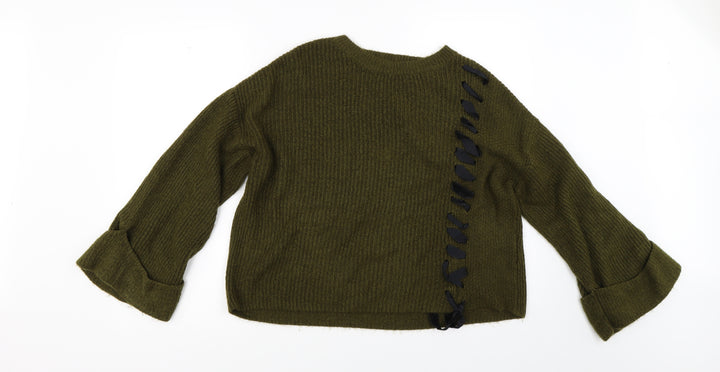 Topshop Womens Green   Pullover Jumper Size 10