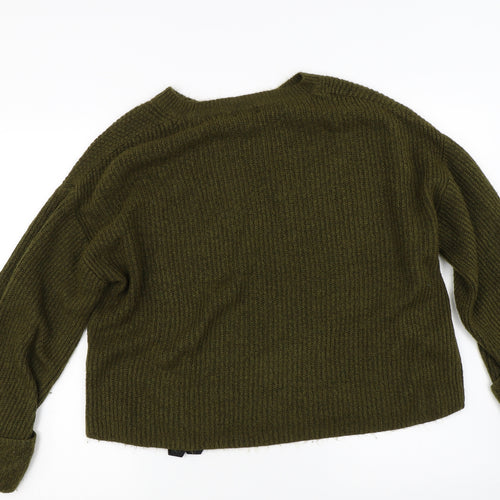 Topshop Womens Green   Pullover Jumper Size 10