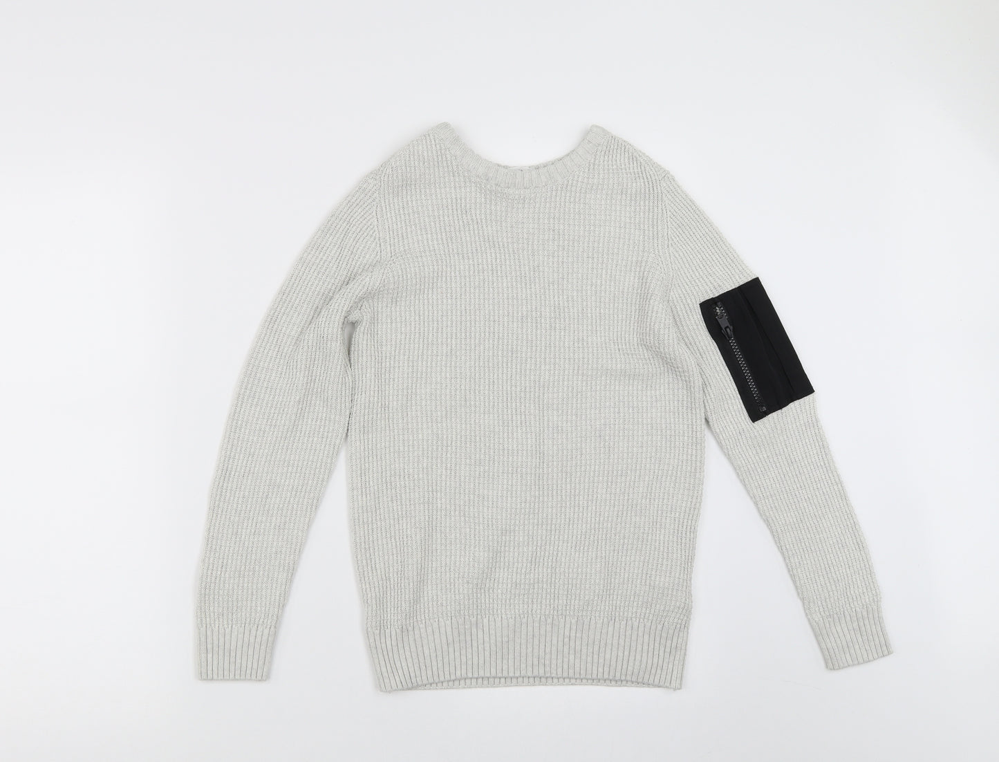 H&M Boys Grey   Pullover Jumper Size 9-10 Years