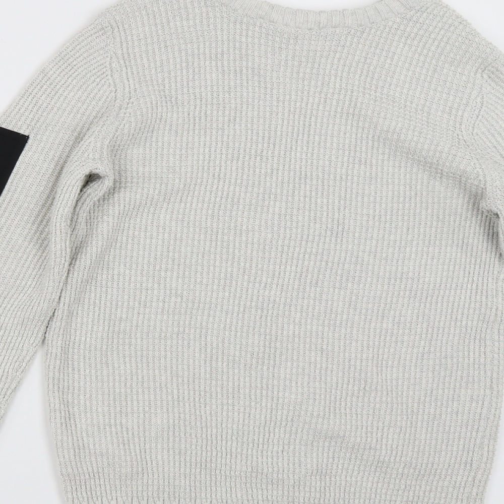 H&M Boys Grey   Pullover Jumper Size 9-10 Years