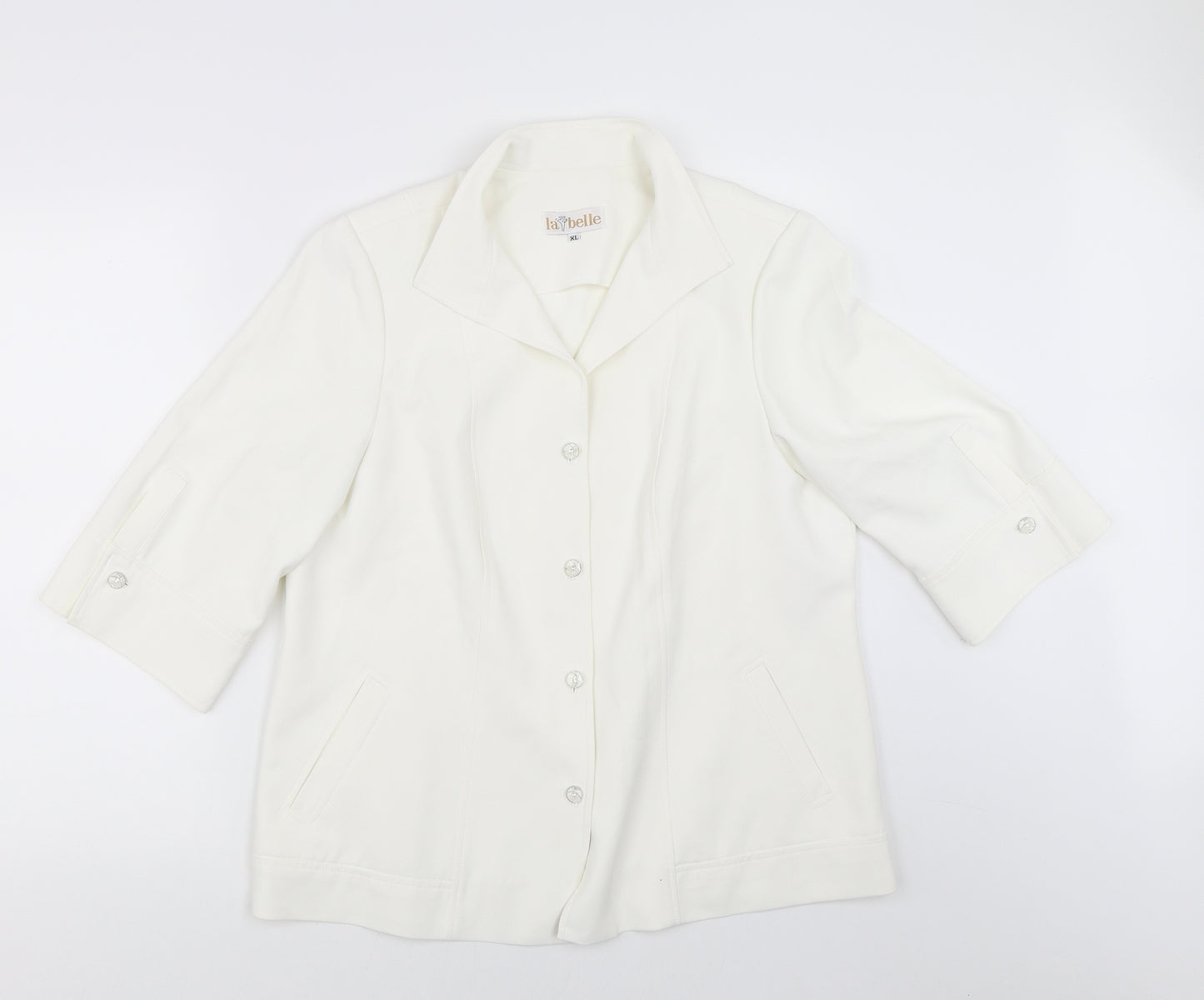 La Belle Womens Ivory   Jacket  Size XL