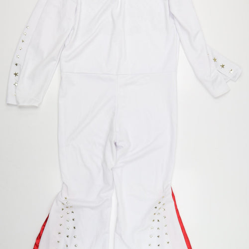 Preworn Mens White   Trousers  Size M L28 in - Elvis Presley fancy dress