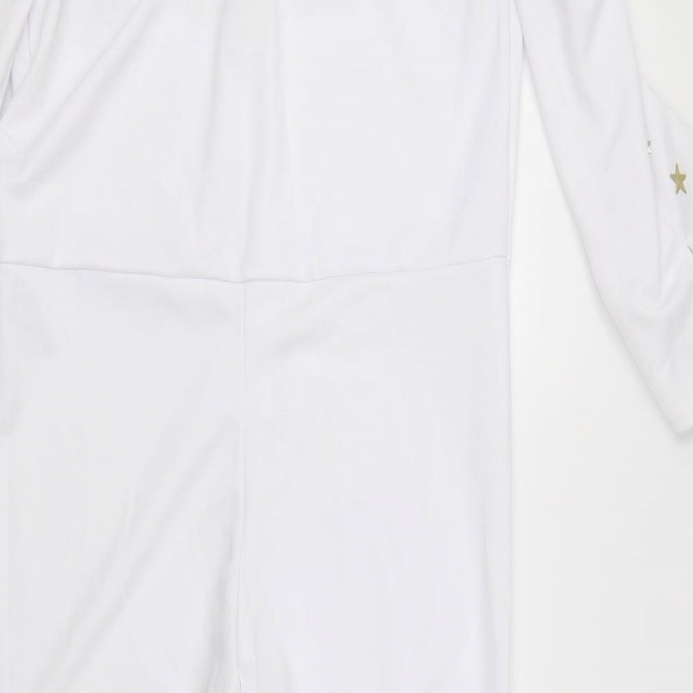 Preworn Mens White   Trousers  Size M L28 in - Elvis Presley fancy dress
