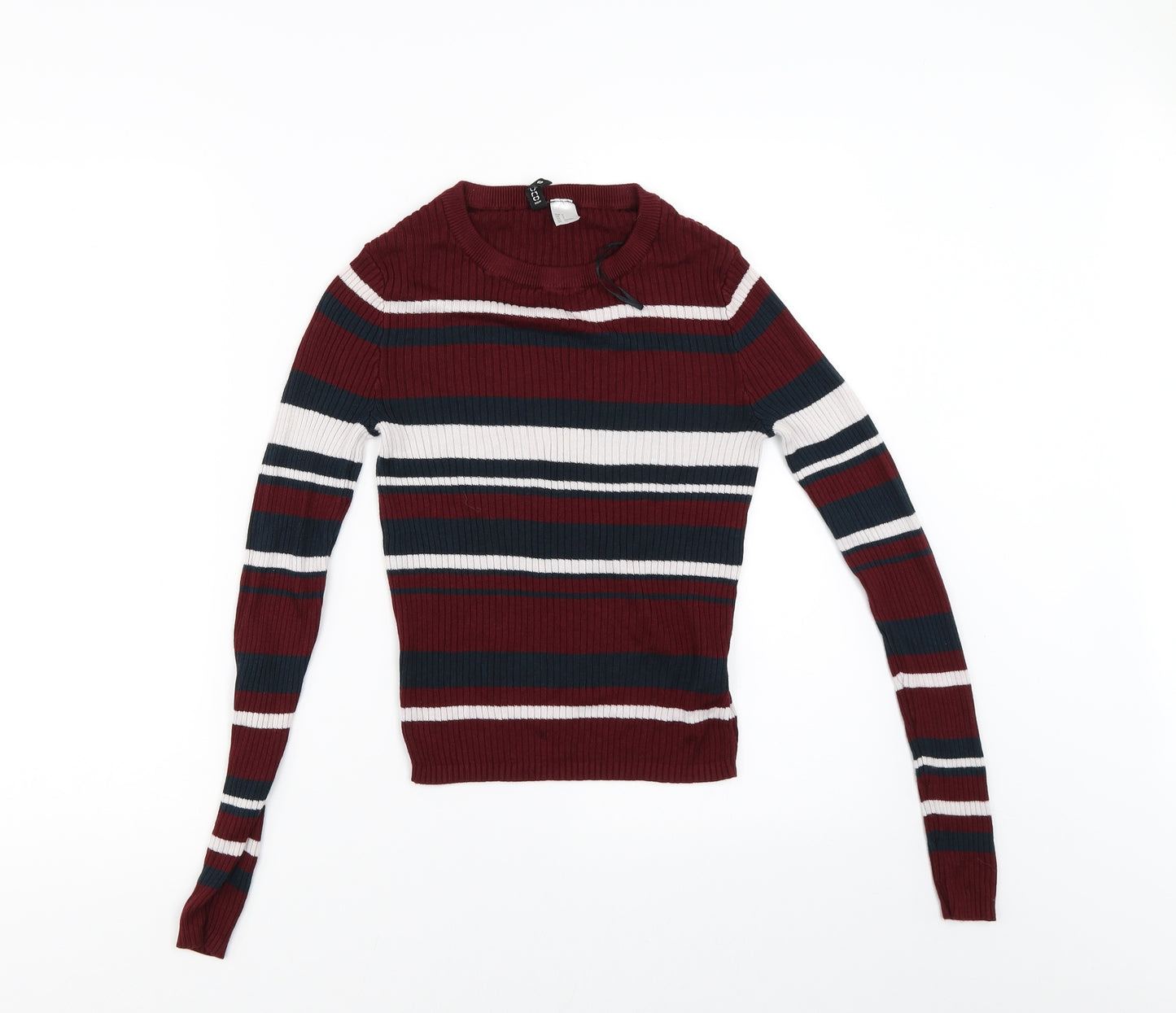 Divided by H&M Womens Red Striped   Jumper Size S