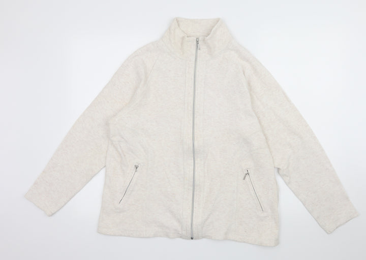 Kirkland Girls Ivory Full Zip Sweatshirt Size XL