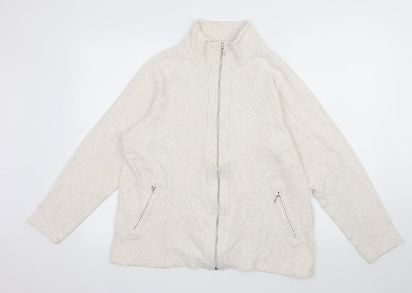Kirkland Girls Ivory   Full Zip Sweatshirt Size XL