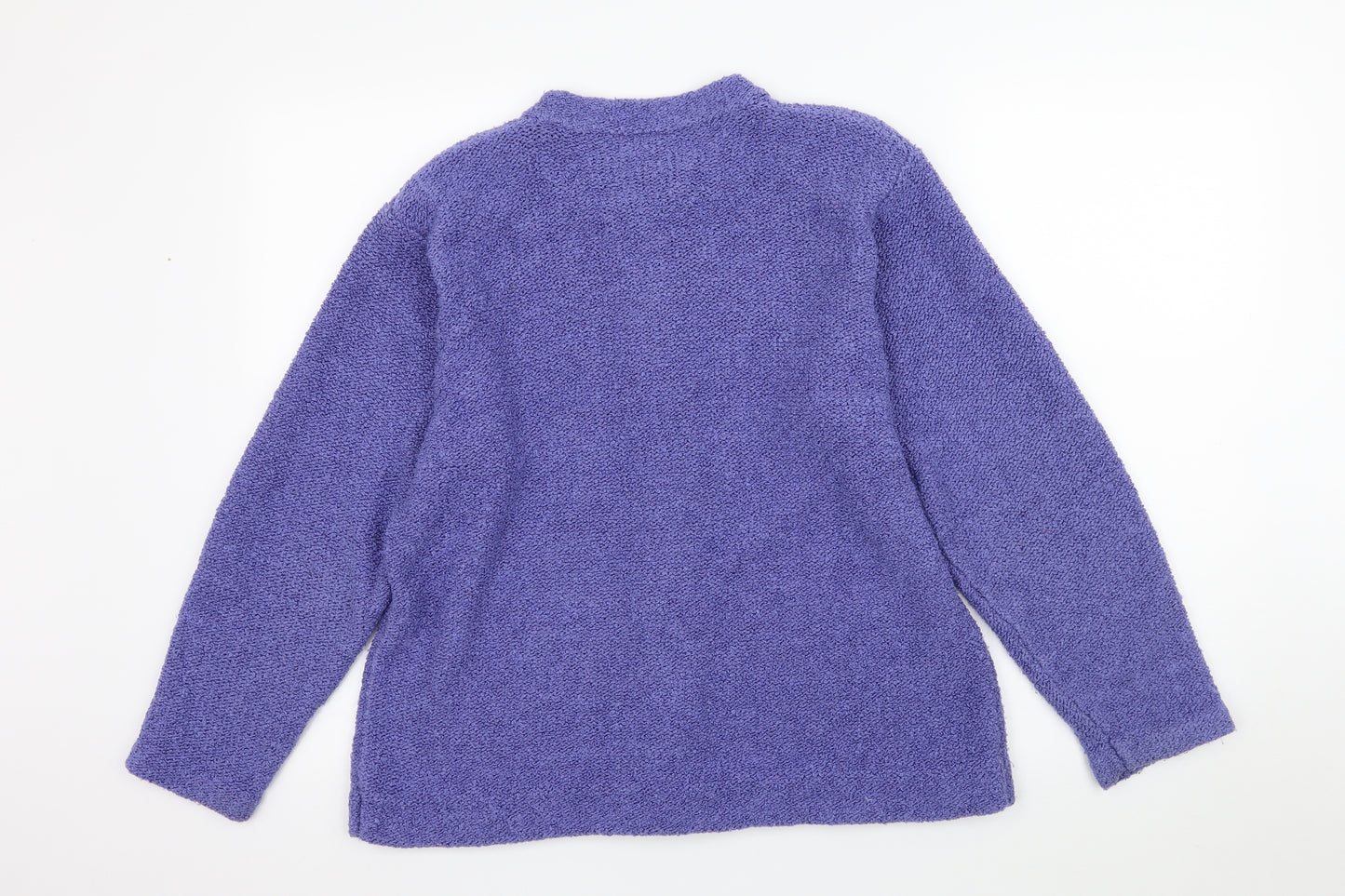 Poppy Womens Purple  Knit Cardigan Jumper Size 12