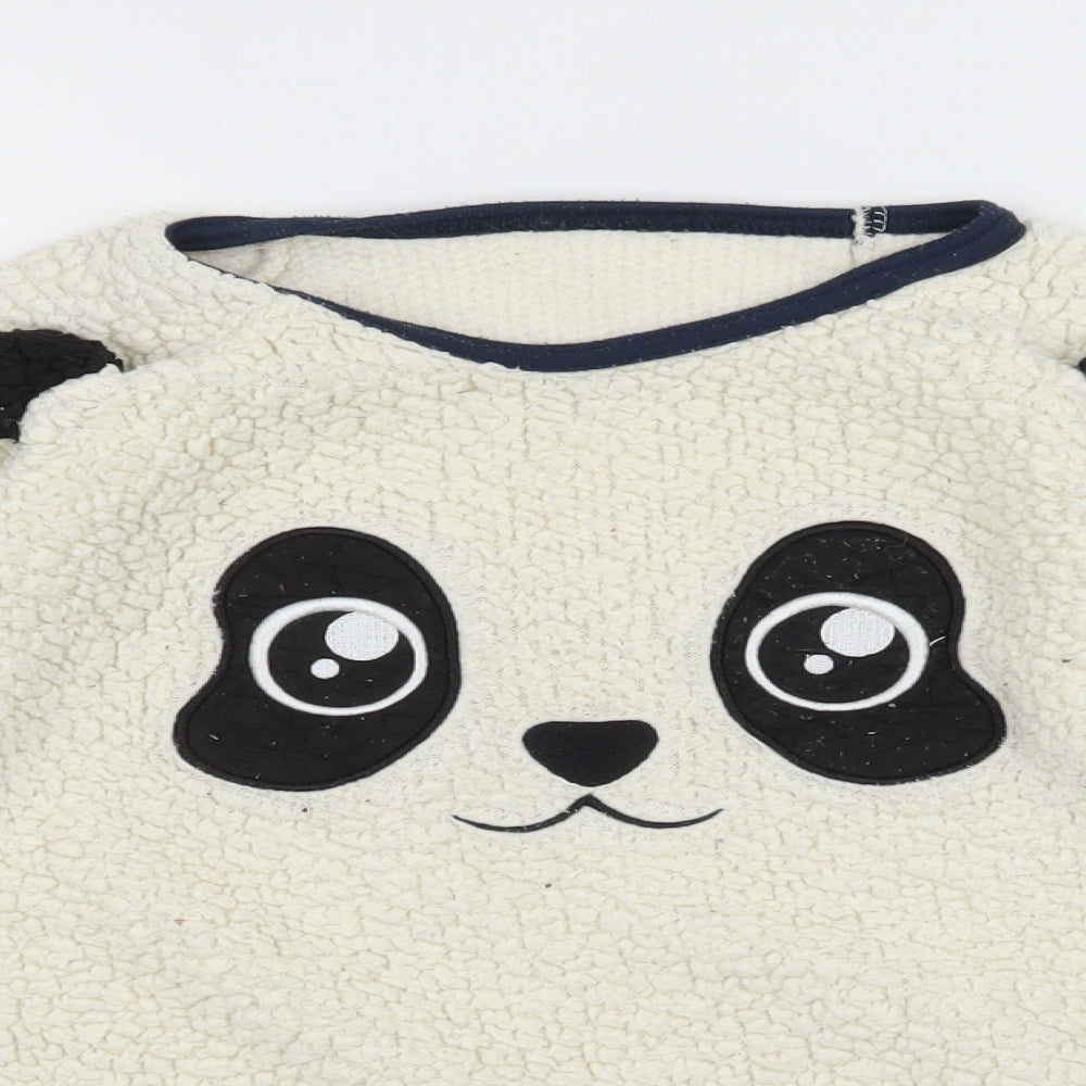 Lily & Dan Girls Ivory   Top Pyjama Top Size 11-12 Years  - Panda