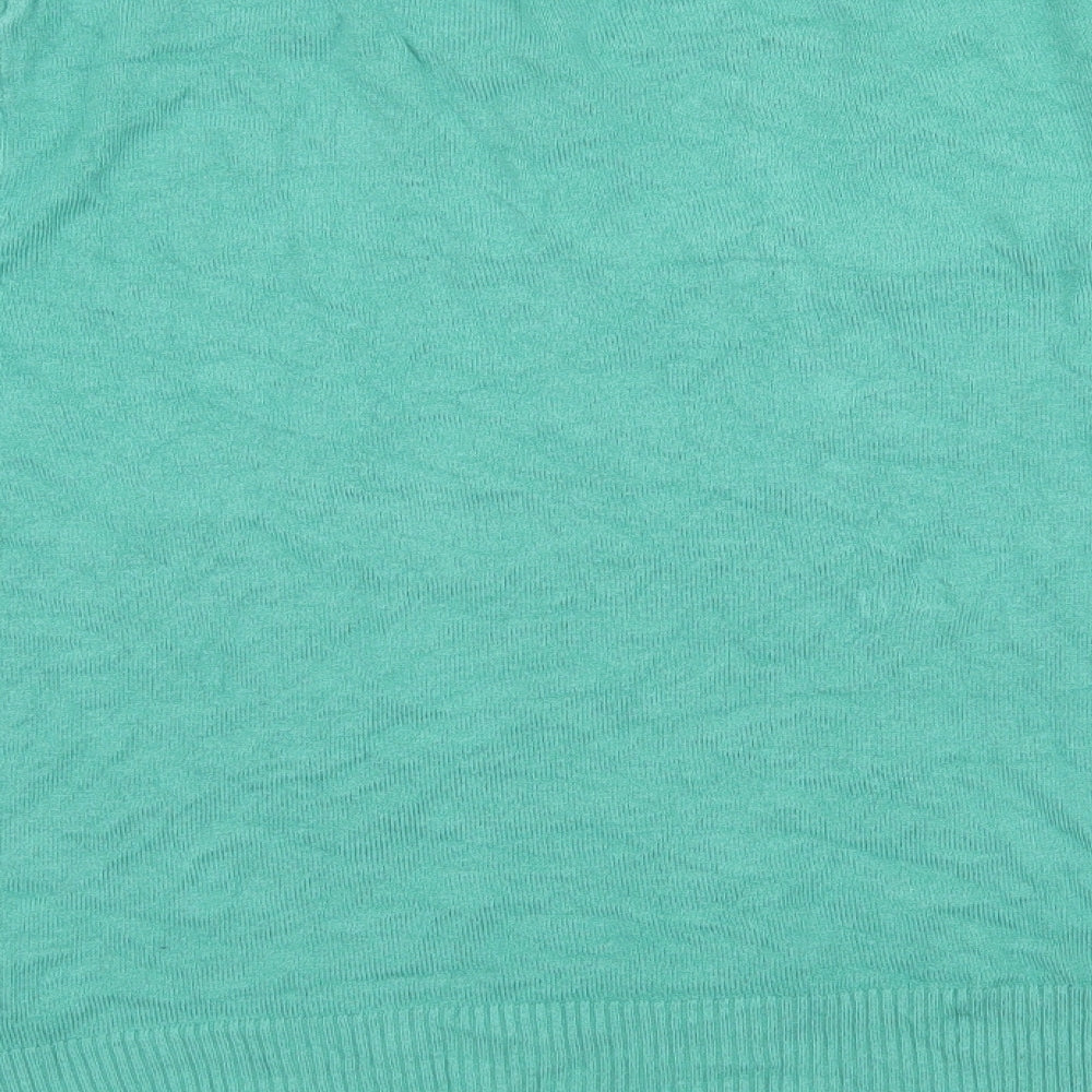 TU Womens Green  Knit Cardigan Jumper Size 10