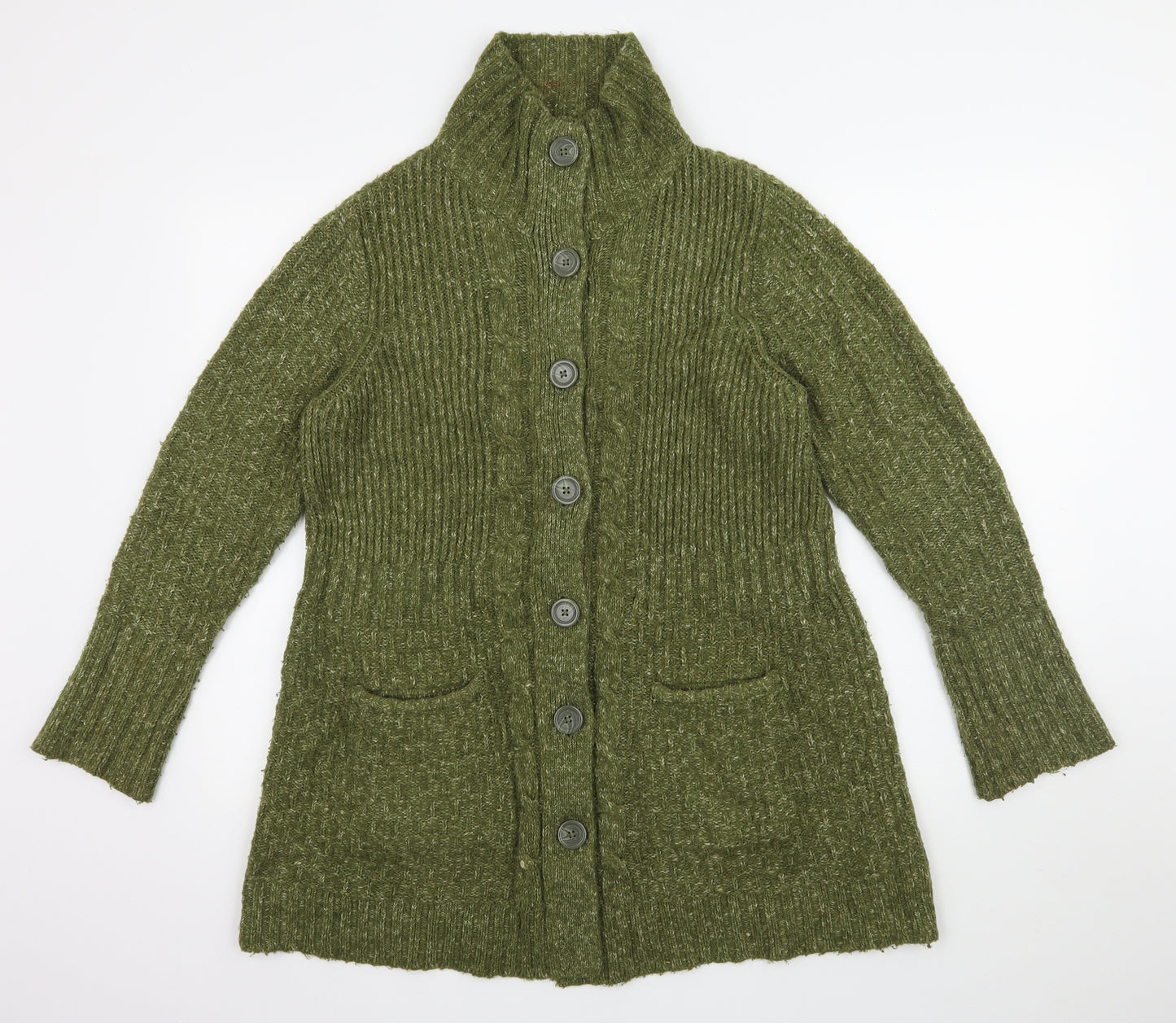 NEXT Womens Green  Knit Cardigan Jumper Size 14