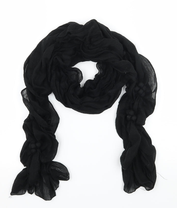 Preworn Womens Black    Scarf