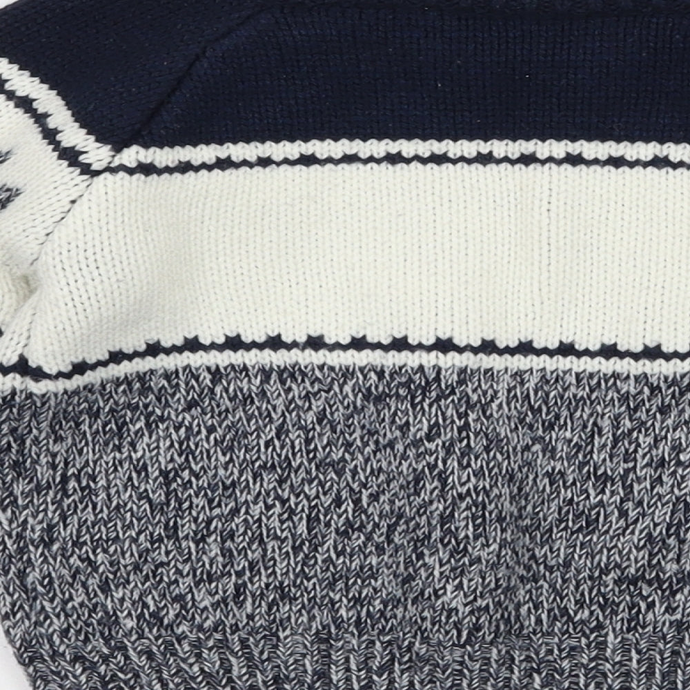 George Boys Blue Geometric  Pullover Jumper Size 12-18 Months  - Christmas