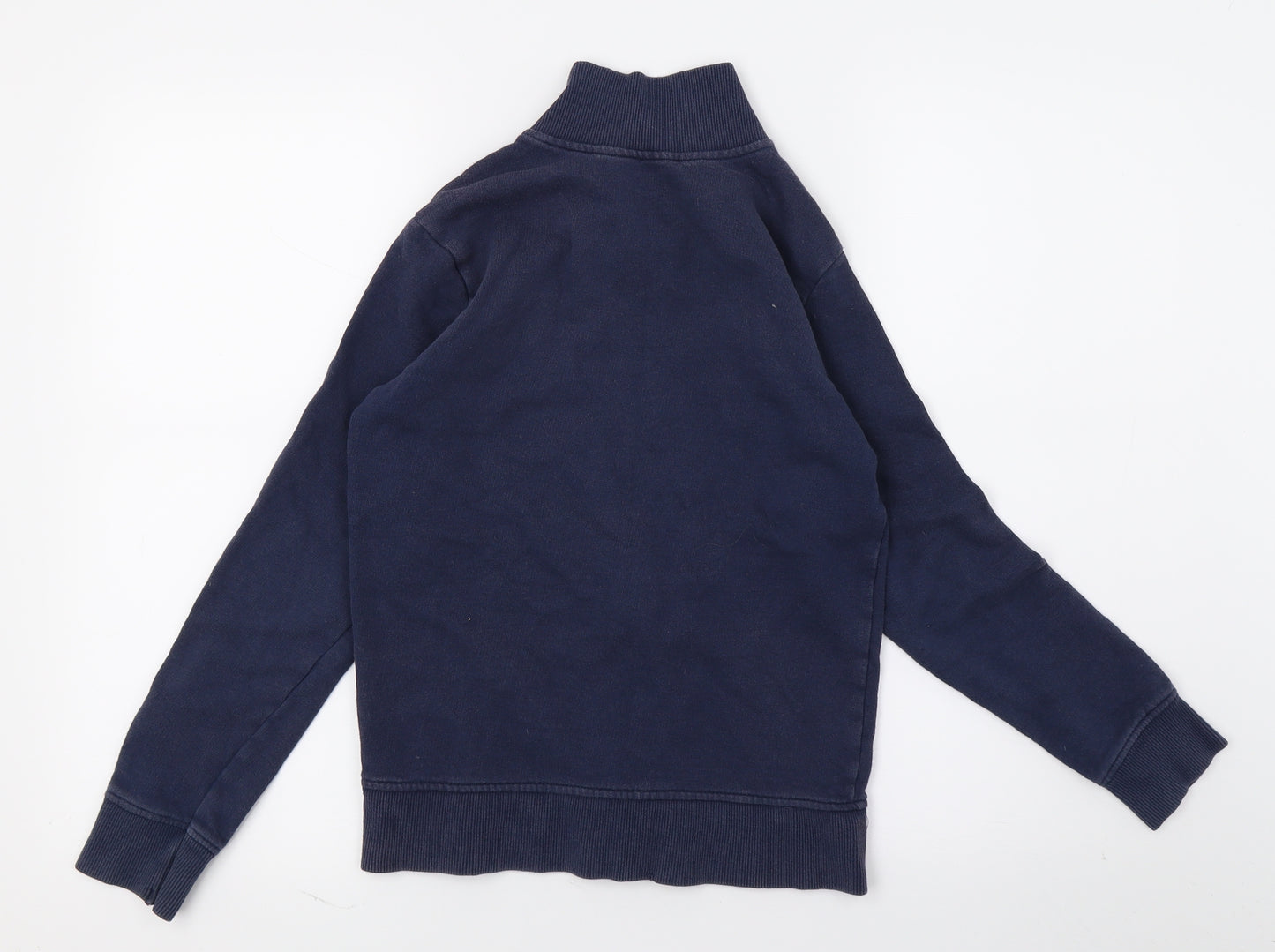 United Colors of Benetton Boys Blue  Jersey Full Zip Sweatshirt Size 10-11 Years