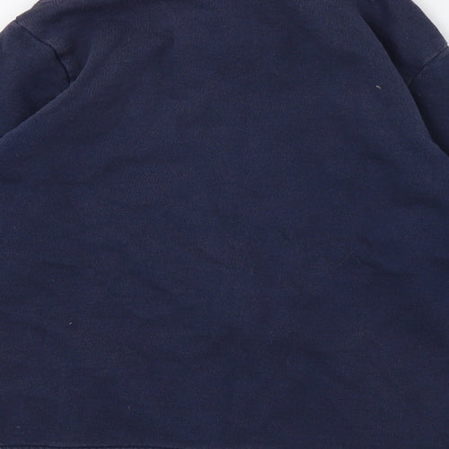 United Colors of Benetton Boys Blue  Jersey Full Zip Sweatshirt Size 10-11 Years
