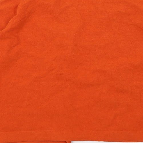 Equation Womens Orange  Knit Cardigan Jumper Size 12