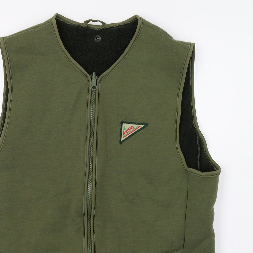 MUSTO Mens Green   Gilet Jacket Size M