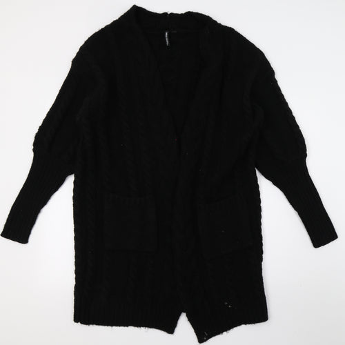 Capsule Womens Black  Knit Cardigan Jumper Size 12