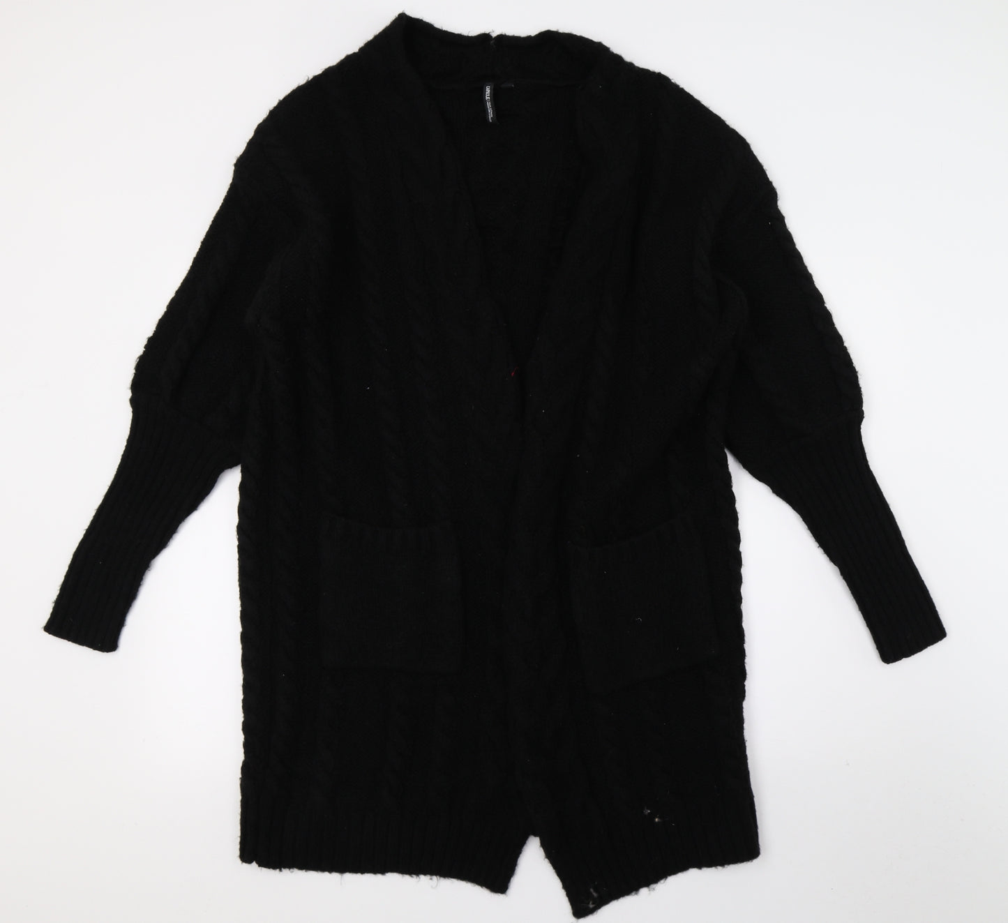 Capsule Womens Black  Knit Cardigan Jumper Size 12