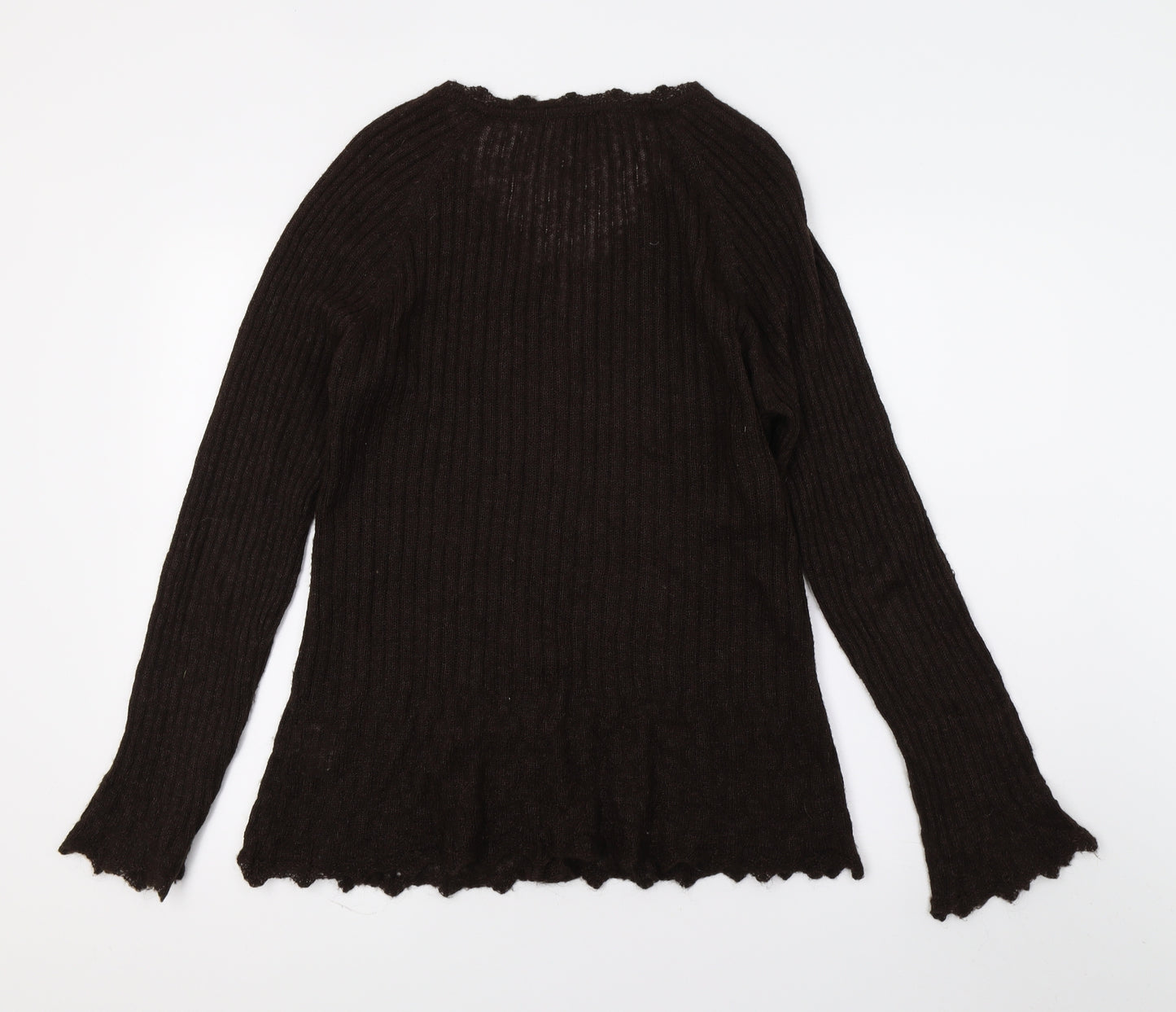 Per Una Womens Brown  Knit Cardigan Jumper Size 16