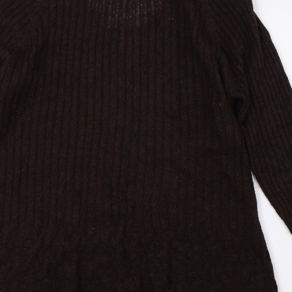 Per Una Womens Brown  Knit Cardigan Jumper Size 16