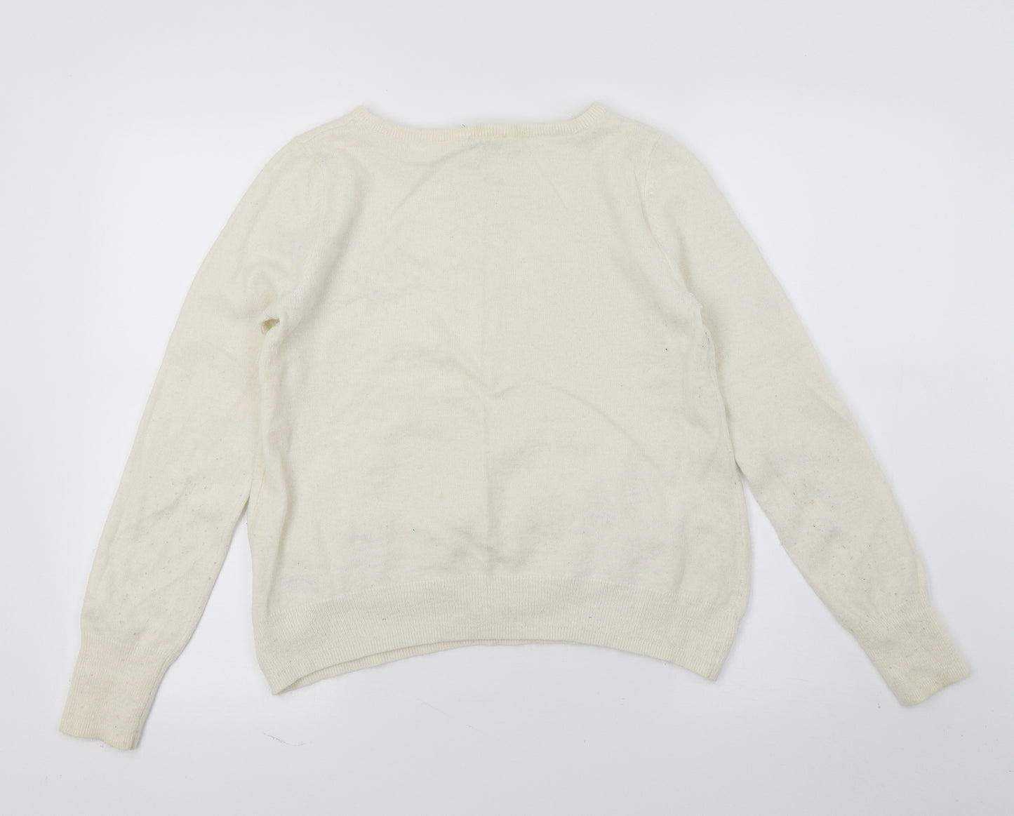 Love Label Womens Ivory  Knit Pullover Jumper Size 12