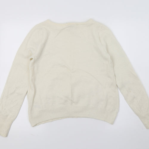 Love Label Womens Ivory  Knit Pullover Jumper Size 12