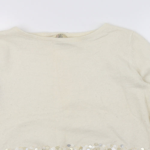 Love Label Womens Ivory  Knit Pullover Jumper Size 12