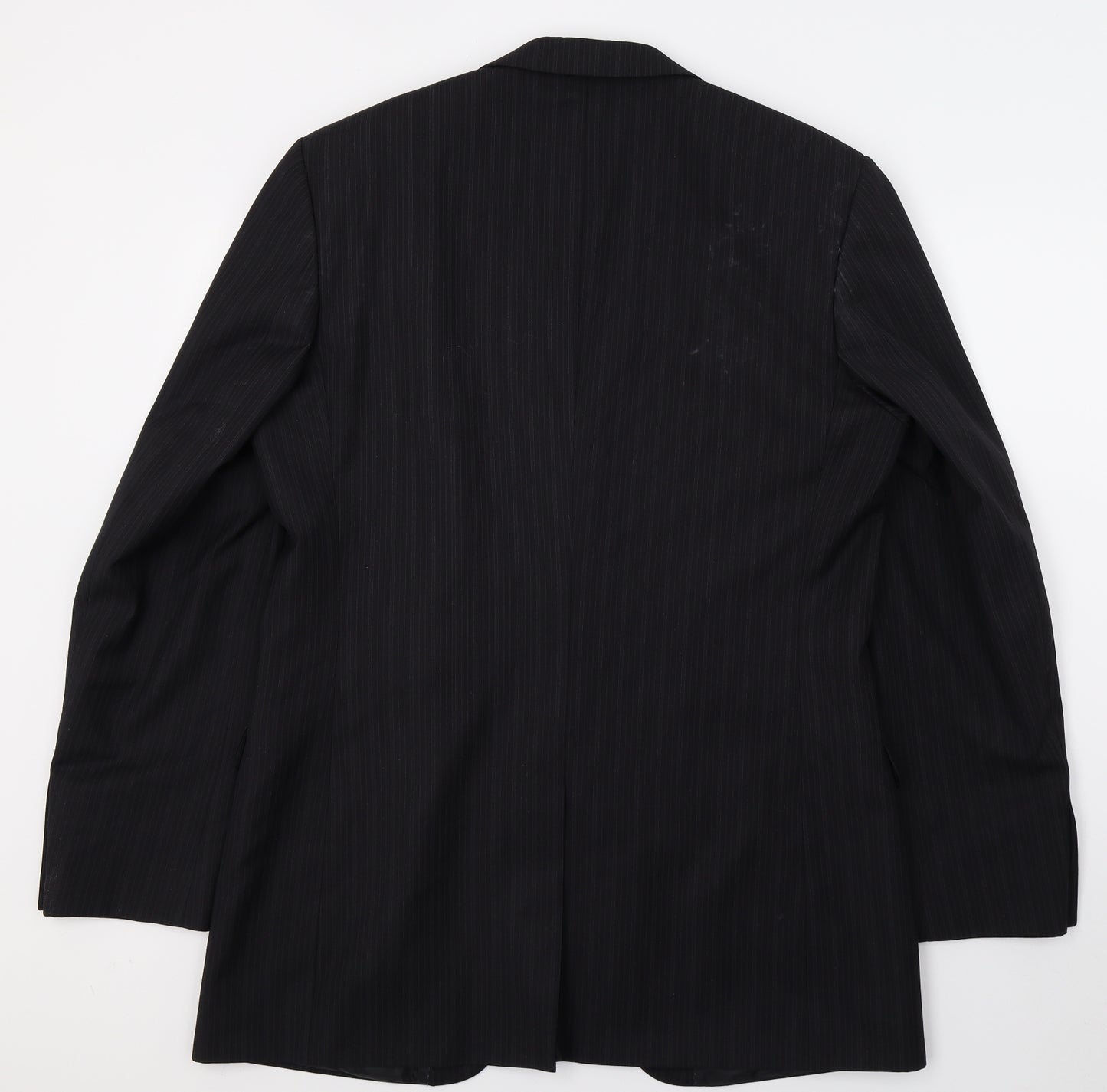 Burton Mens Black Striped  Jacket Suit Jacket Size L