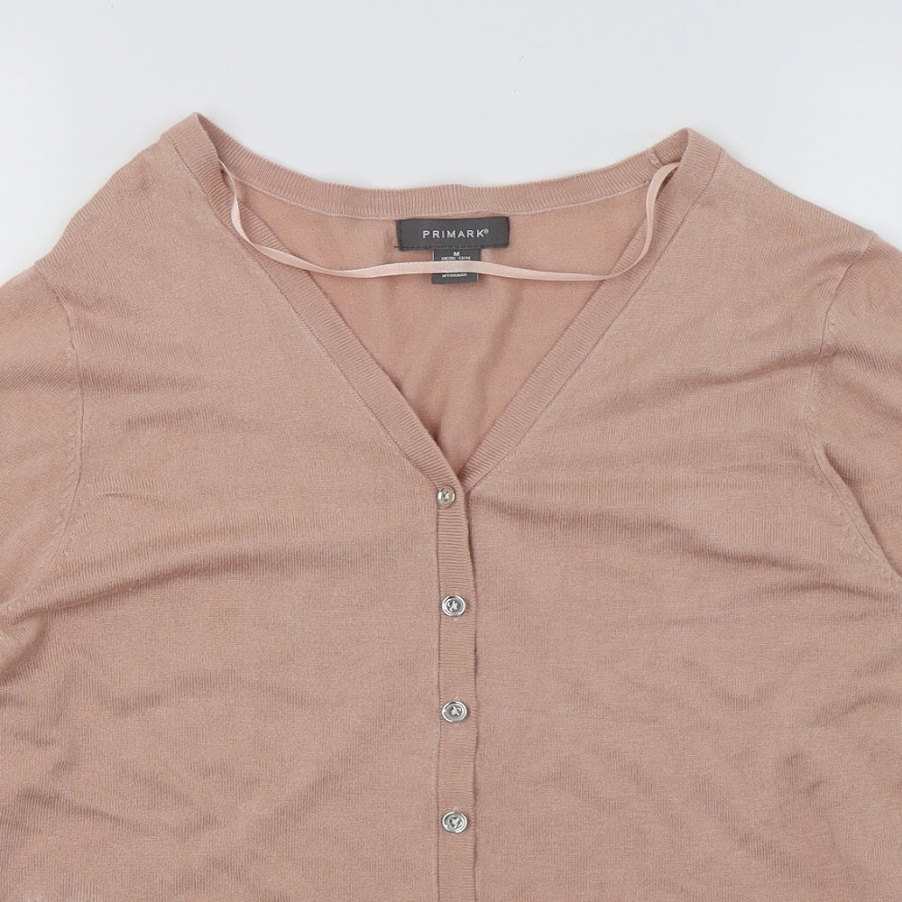 Primark Womens Pink  Knit Cardigan Jumper Size 12