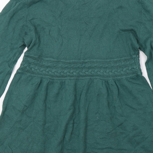 H&M Womens Green  Knit Basic T-Shirt Size XS