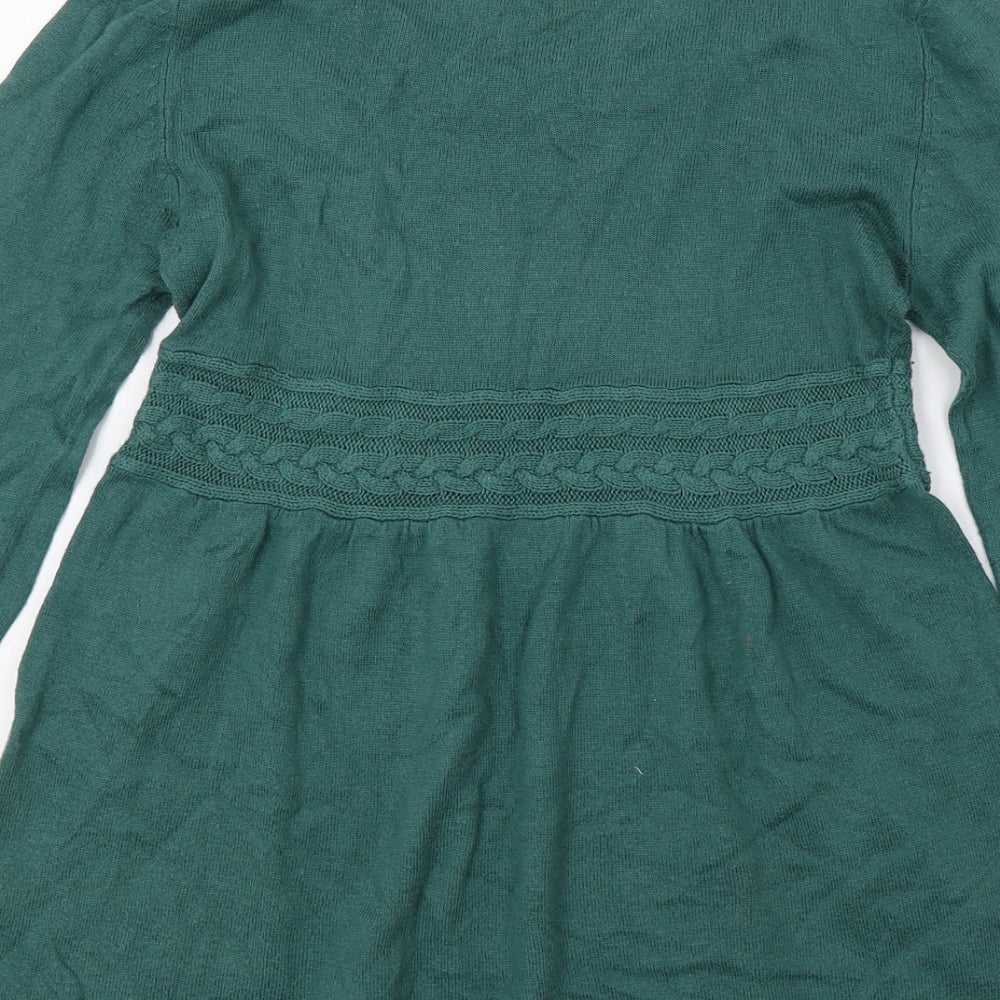 H&M Womens Green  Knit Basic T-Shirt Size XS