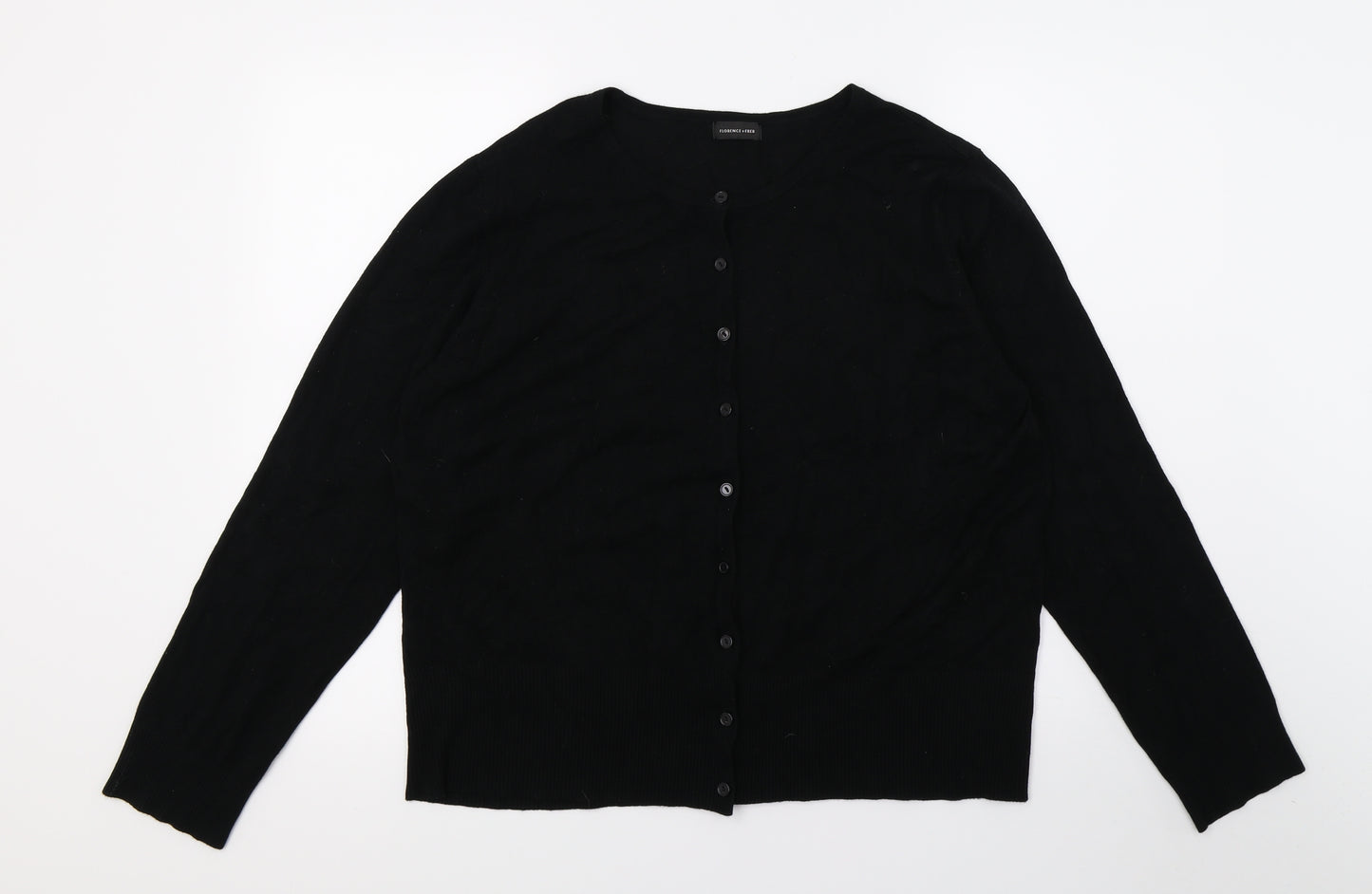 F&F Womens Black  Knit Cardigan Jumper Size 20