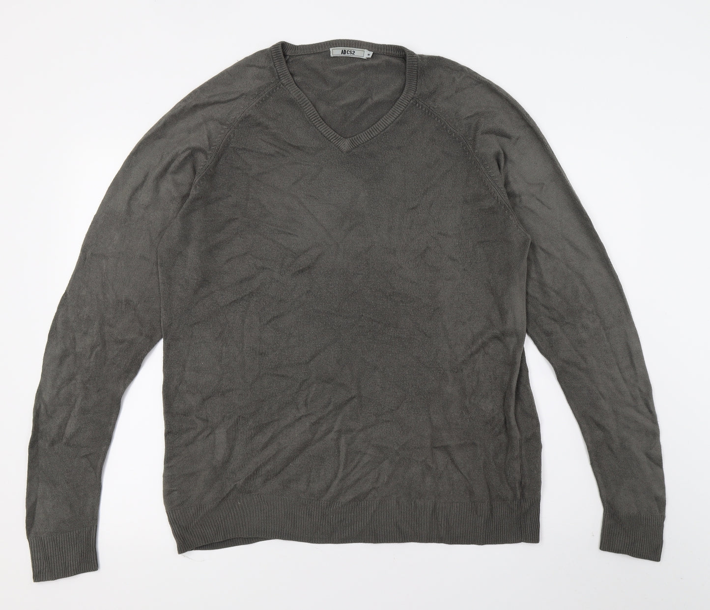 AD CS2 Mens Grey  Knit Pullover Jumper Size M