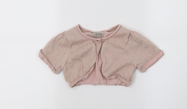 NEXT Girls Pink  Knit Pullover Jumper Size 6 Years