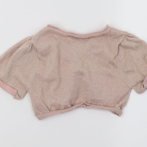 NEXT Girls Pink  Knit Pullover Jumper Size 6 Years