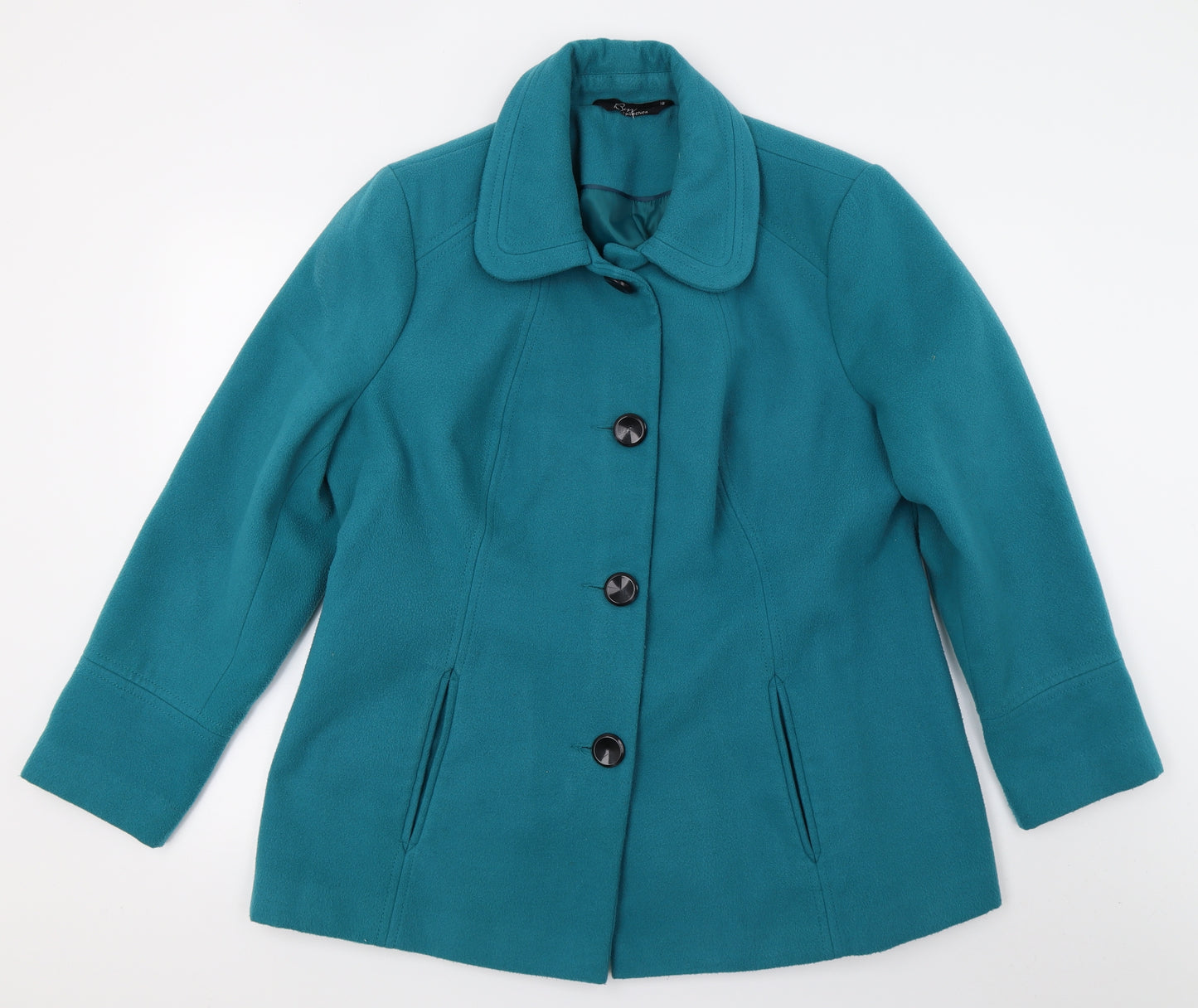 Bonmarché Womens Blue   Pea Coat Coat Size 18