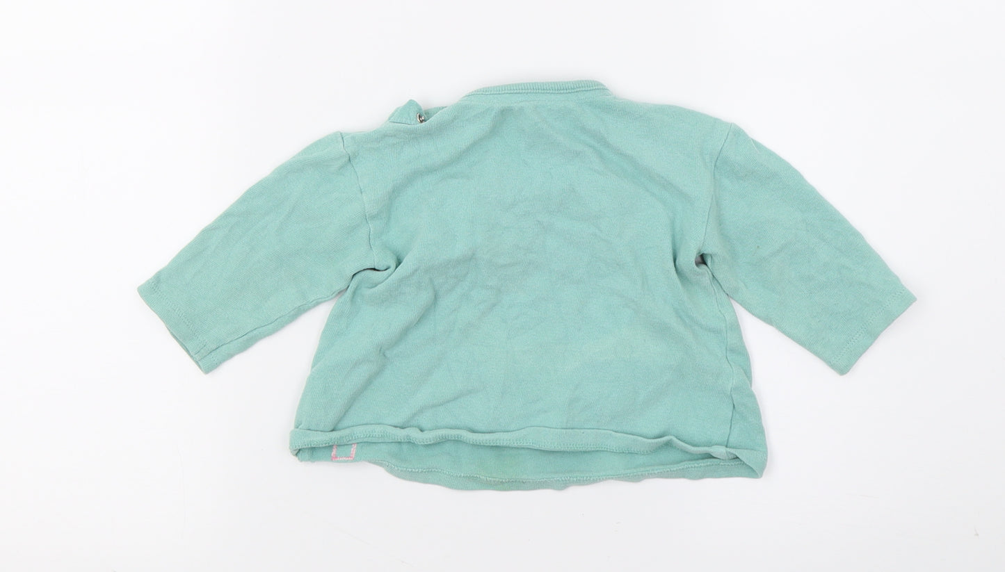 George Girls Green  Jersey Basic T-Shirt Size 6-9 Months  - Awesome Like my mummy