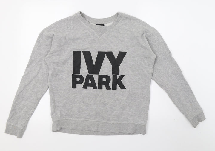 IVY PARK Womens Grey Jersey Pullover Sweatshirt Size S