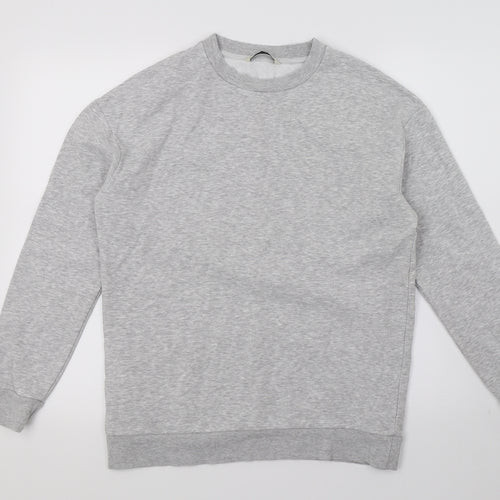 George Womens Grey  Jersey Pullover Sweatshirt Size L