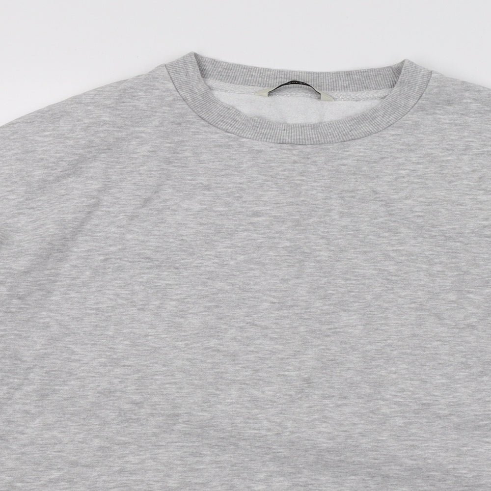 George Womens Grey  Jersey Pullover Sweatshirt Size L
