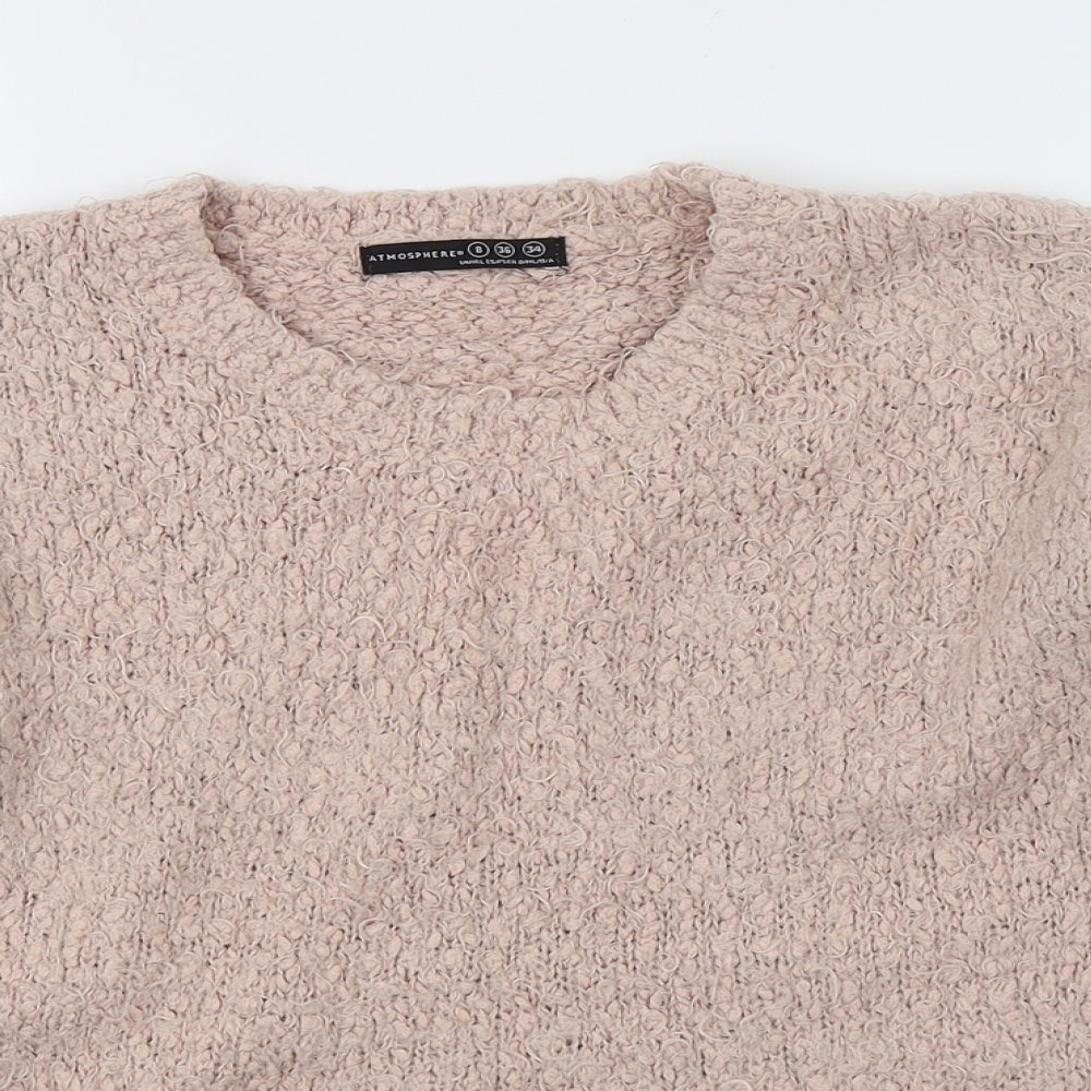 Atmopshere Womens Pink  Knit Pullover Jumper Size 8