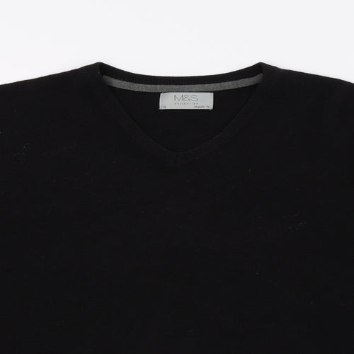 Marks and Spencer Womens Black  Knit Pullover Jumper Size M