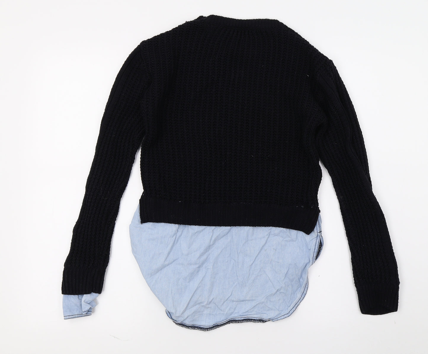 Select Womens Blue  Knit Pullover Jumper Size 6  - Layered