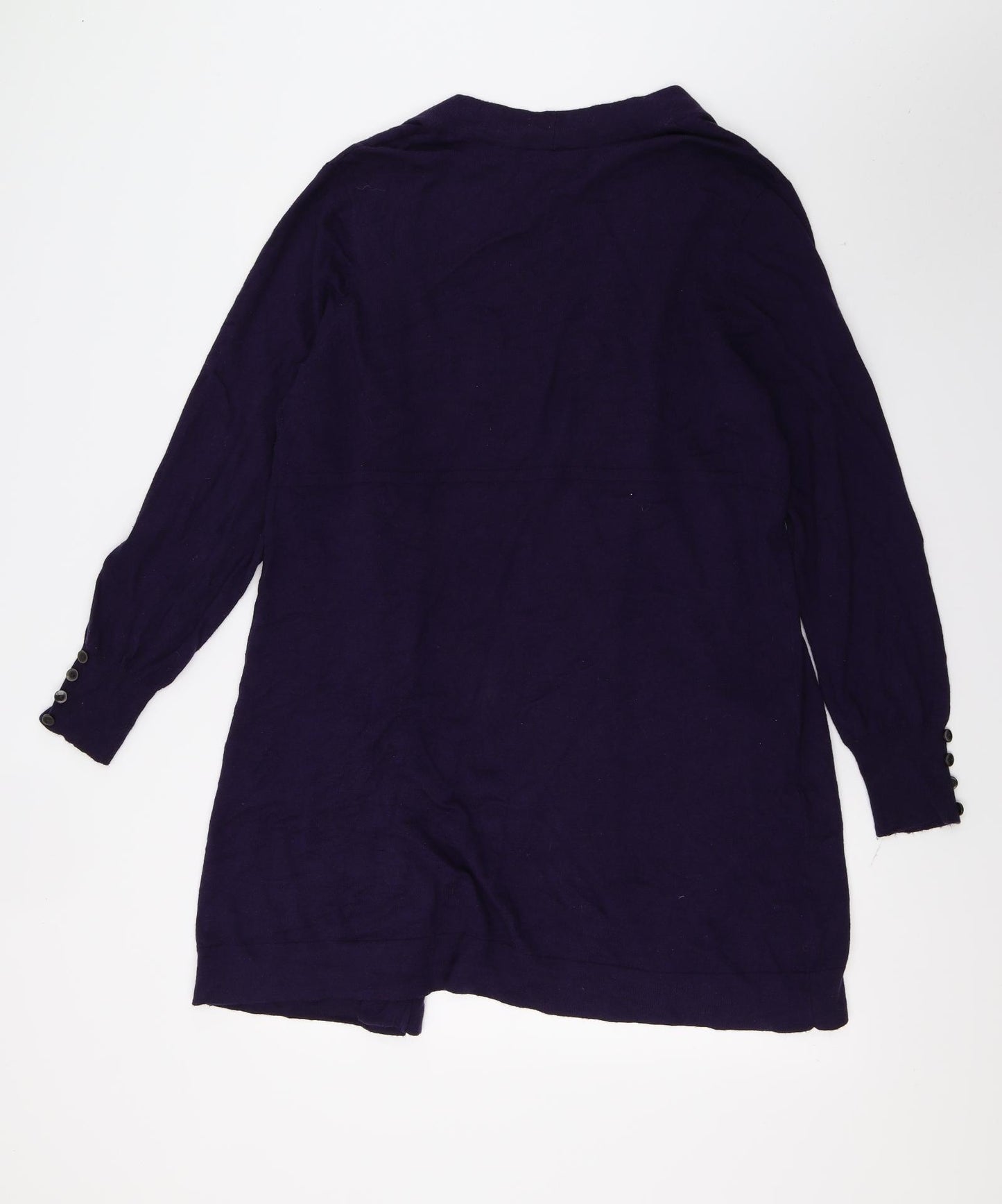 Wallis Womens Purple  Knit Cardigan Jumper Size L